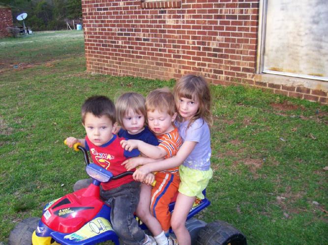 all them on a Fourwheeler